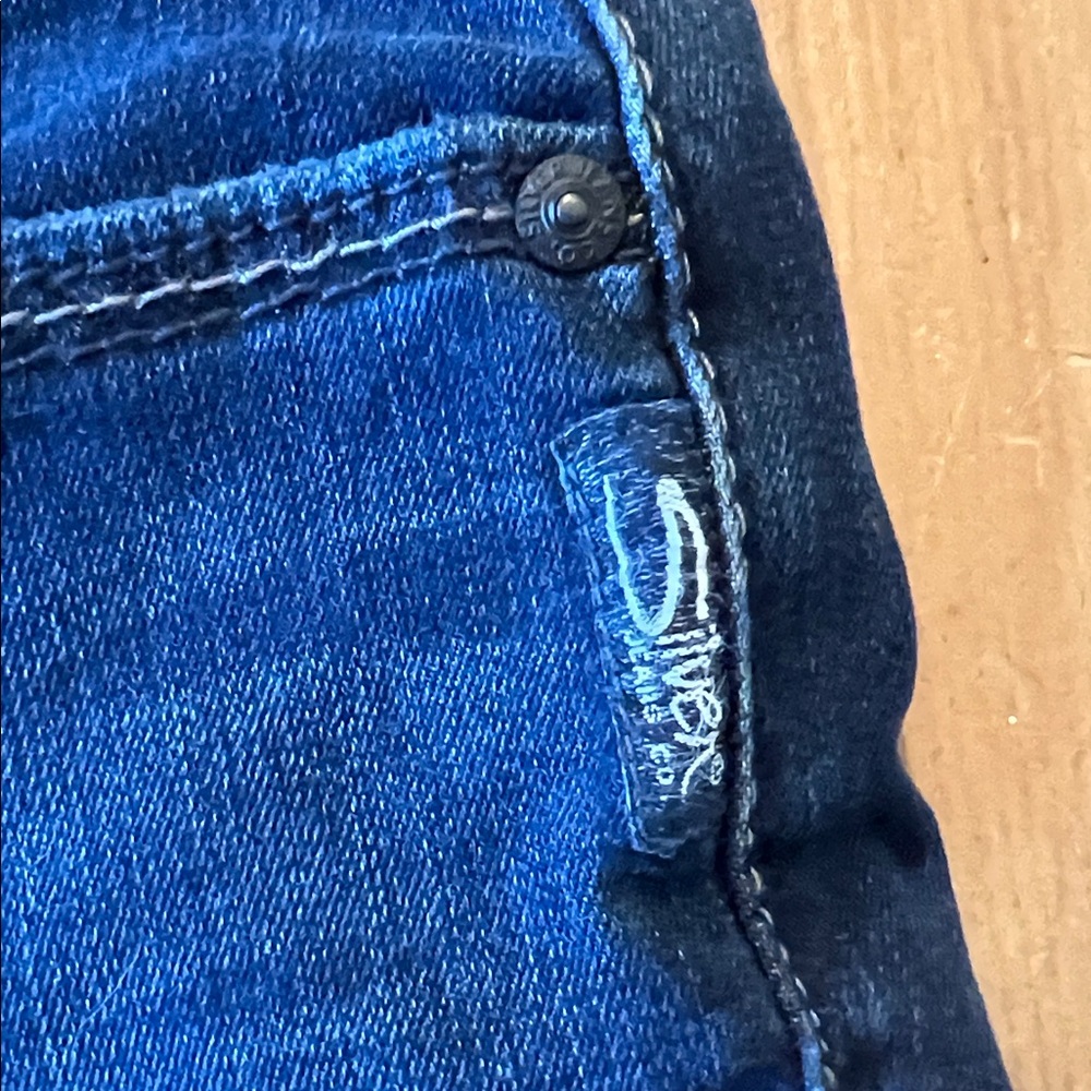 Dark Blue Women’s Skinny Jeans - Silver - Picture 5 of 6